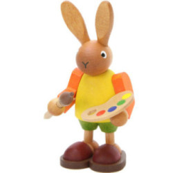 Hase mit Farbpalette - 8,5 cm