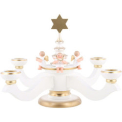 Candle Holder - Advent White - 20,0 cm / 8 inch