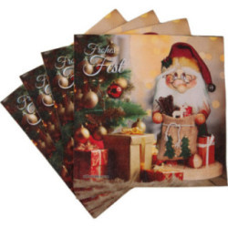 Servietten Weihnachtsmann - 20 Stück - 16,5 cm