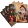 Servietten Weihnachtsmann - 20 Stück - 16,5 cm