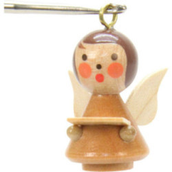 Tree Ornament - Mini-Angel Natural Colors - 1,7x2,5 cm / 1x1 inch