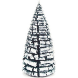 Raureifbaum grün-weiß - 14 cm