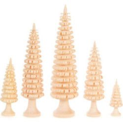 Coiled Trees with Trunk - 5 pieces - 12 cm / 4.7 inch