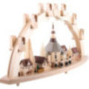 Candle Arch - Seiffen Church with Village - 31x16 inch - 80x41 cm / 16.1 inch