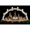 Candle Arch - Seiffen Church with Village - 31x16 inch - 80x41 cm / 16.1 inch