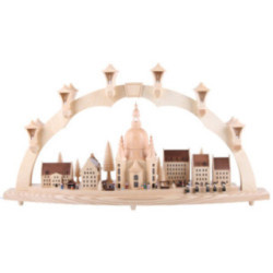 Candle Arch - Church of Our Lady with Christmas Fair - 41x17 inch - 80x43 cm / 16.9 inch