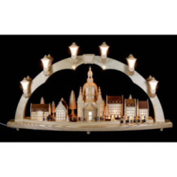 Candle Arch - Church of Our Lady with Christmas Fair - 41x17 inch - 80x43 cm / 16.9 inch
