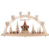 Candle Arch - Christmas Forest with Advent House, Electrically Driven - 80x41 cm / 31.5x16 inch