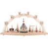 Candle Arch - Church of Seiffen with Pyramid - 40x80 cm / 15.7x31.5 inch