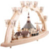 Candle Arch - Church of Seiffen with Pyramid - 40x80 cm / 15.7x31.5 inch