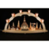 Candle Arch - Church of Seiffen with Pyramid - 40x80 cm / 15.7x31.5 inch