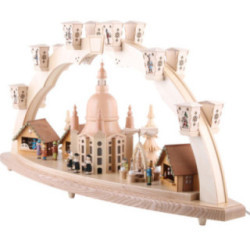 Candle Arch - Church of Our Lady with Pyramid - 80x40 cm / 31.5x15.8 inch
