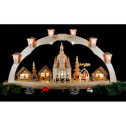 Candle Arch - Church of Our Lady with Pyramid - 80x40 cm / 31.5x15.8 inch