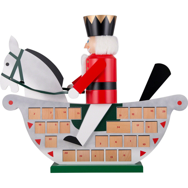 Advent's Calendar Rocking Horse - 106x89 cm / 42x35 inch