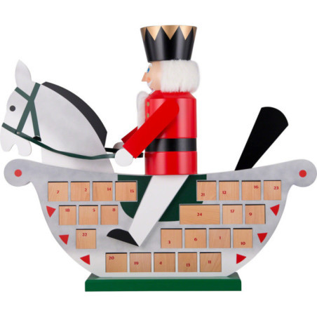 Adventskalender Schaukelpferd - 106x89 cm