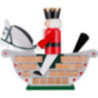 Advent's Calendar Rocking Horse - 106x89 cm / 42x35 inch