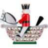 Advent's Calendar Rocking Horse - 106x89 cm / 42x35 inch