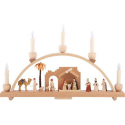 Candle Arch - Nativity Scene - 19x11 inch - 48x28 cm / 11 inch