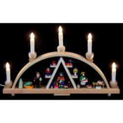 Candle Arch - Christmas at Seiffen - 19x11 inch - 48x28 cm / 11 inch