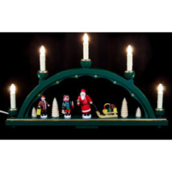Schwibbogen Weihnachtsmann - 48x28 cm