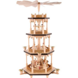4-Tier Pyramid - Nativity Scene - 54 cm / 21 inch