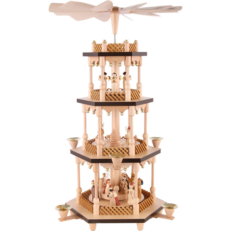 4-Tier Pyramid - Nativity Scene - 54 cm / 21 inch
