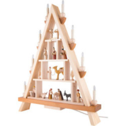 Lichterspitze Christi Geburt - 55x68 cm