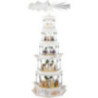 5-stöckige Pyramide Christi Geburt mit Musikspielwerk - 123 cm