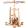 1-Tier Pyramid - Nativity Scene - Natural Wood - 29 cm / 11 inch