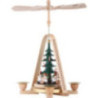1-Tier Pyramid - Angel with Christmas Tree - 25 cm / 9.8 inch