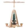 1-Tier Pyramid - Angel with Christmas Tree - 25 cm / 9.8 inch