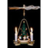 1-stöckige Pyramide Engel mit Christbaum - 25 cm