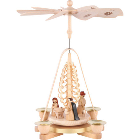 1-Tier Pyramid - Nativity Scene - 25 cm / 9.8 inch