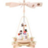 1-Tier Pyramid - Snowman Musicians - 25 cm / 9.8 inch