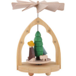 1-Tier Thermic Pyramid Nativity Scene - 10 cm / 4 inch