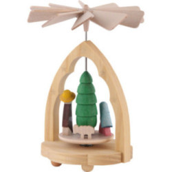 1-Tier Thermic Pyramid Nativity Scene - 10 cm / 4 inch