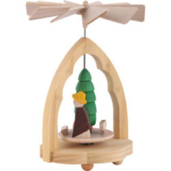 1-Tier Thermic Pyramid Nativity Scene - 10 cm / 4 inch