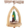 1-Tier Thermic Pyramid Nativity Scene - 10 cm / 4 inch