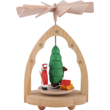 1-Tier Thermic Pyramid Santa Claus - 10 cm / 4 inch