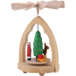 1-stöckiges Wärmespiel Weihnachtsmann - 10 cm