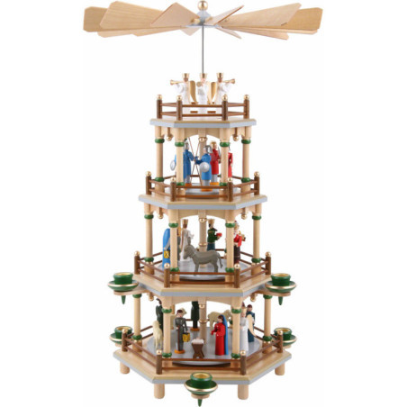 4-Tier Pyramid - Nativity Scene - 45 cm / 18 inch