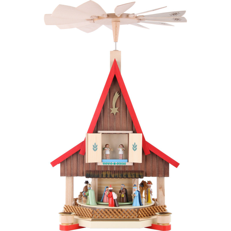 2-Tier Adventhouse - Nativity Scene - 53 cm / 21 inch
