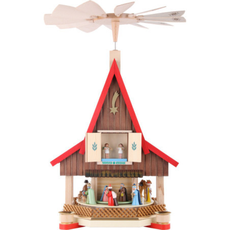 2-Tier Adventhouse - Nativity Scene - 53 cm / 21 inch