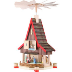 2-Tier Adventhouse - Nativity Scene - 53 cm / 21 inch