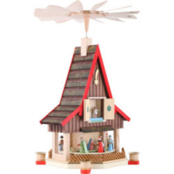 2-Tier Adventhouse - Nativity Scene - 53 cm / 21 inch