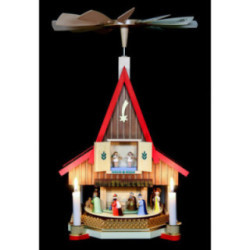 2-Tier Adventhouse - Nativity Scene - 53 cm / 21 inch