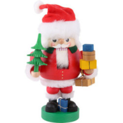 Nussknacker Santa mit Paketen - 19 cm
