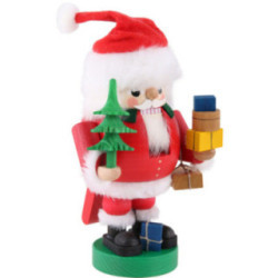 Nussknacker Santa mit Paketen - 19 cm