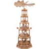 5-stöckige Pyramide Christi Geburt - natur - 123 cm