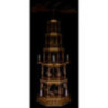5-stöckige Pyramide Christi Geburt - natur - 123 cm